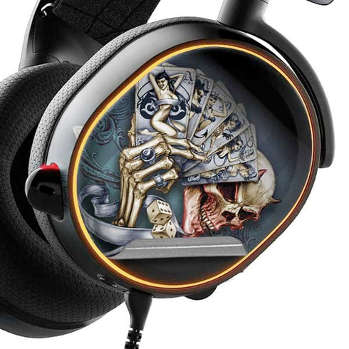Alchemy Carta Read Em and Weep SteelSeries Arctis 3 Skin